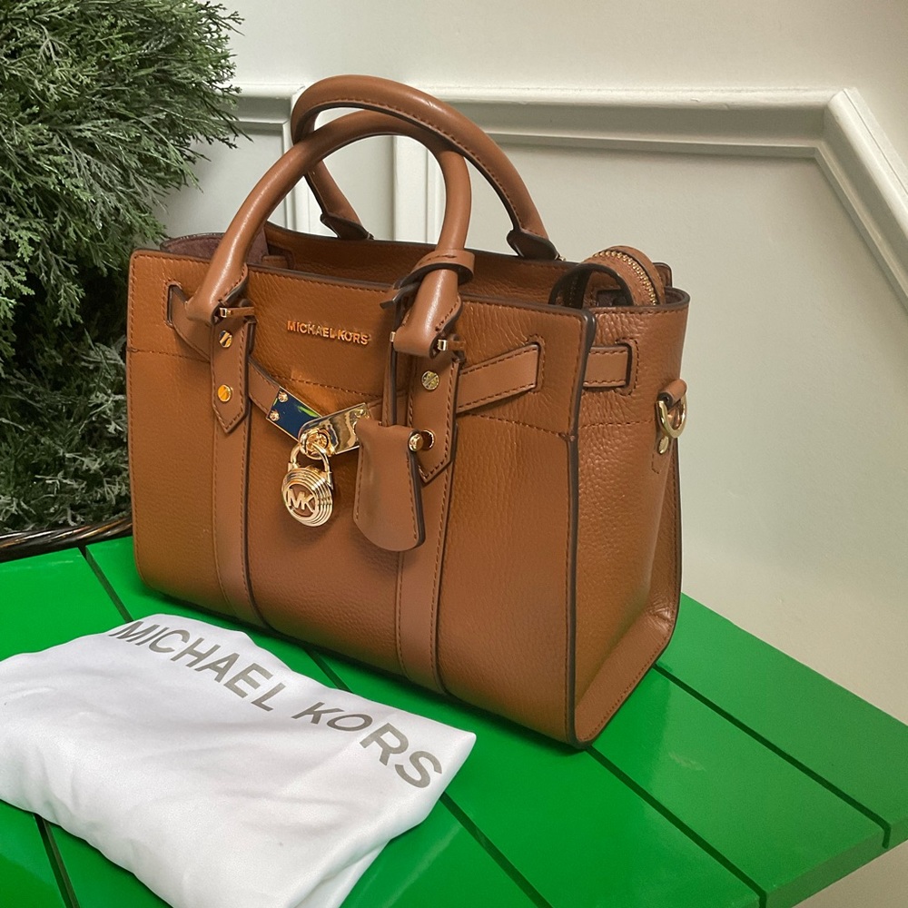 Michael Michael Kors Nouveau Hamilton Brown Satchel